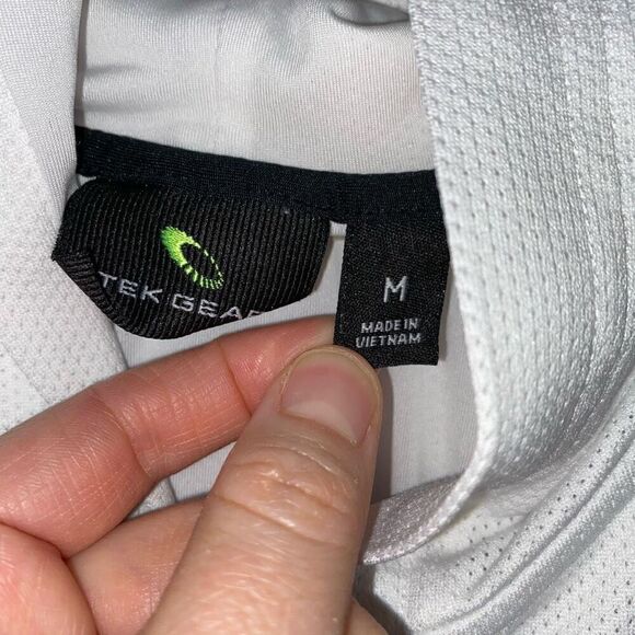 Tek gear girls M full zip hooded track jacket Longsleeve white & black - Picture 5 of 8